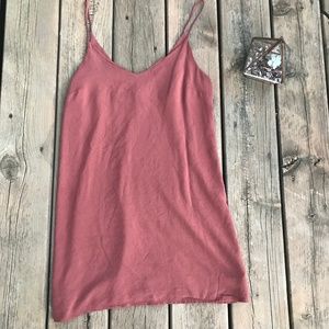 Minimalistic, Rust Colored Casual Dress